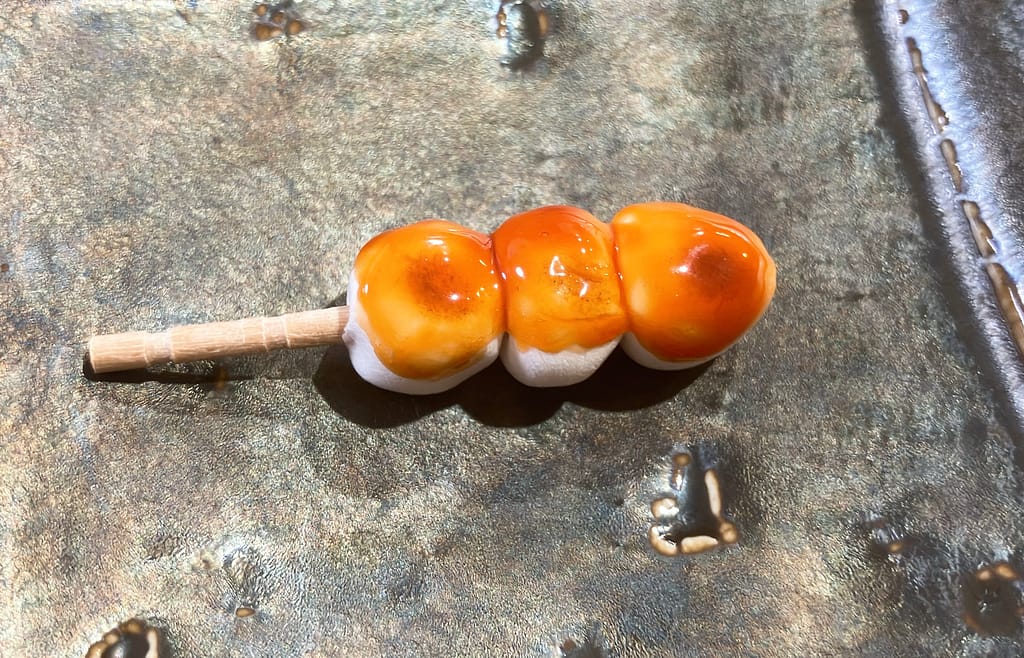軽量粘土で作ったみたらし団子