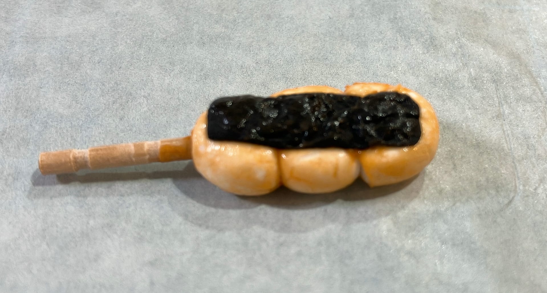 完成した磯部団子