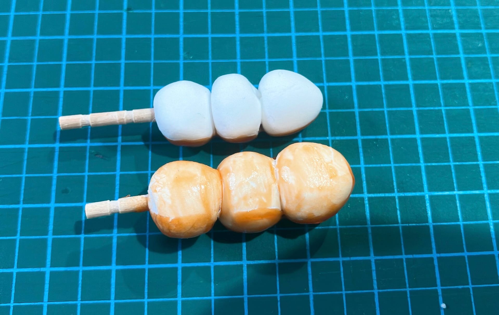 みたらし団子の裏側の写真