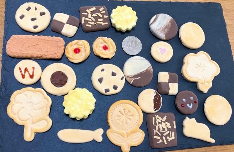 軽量粘土で作ったクッキーのアイデア集