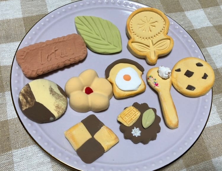 軽量粘土で作ったクッキー